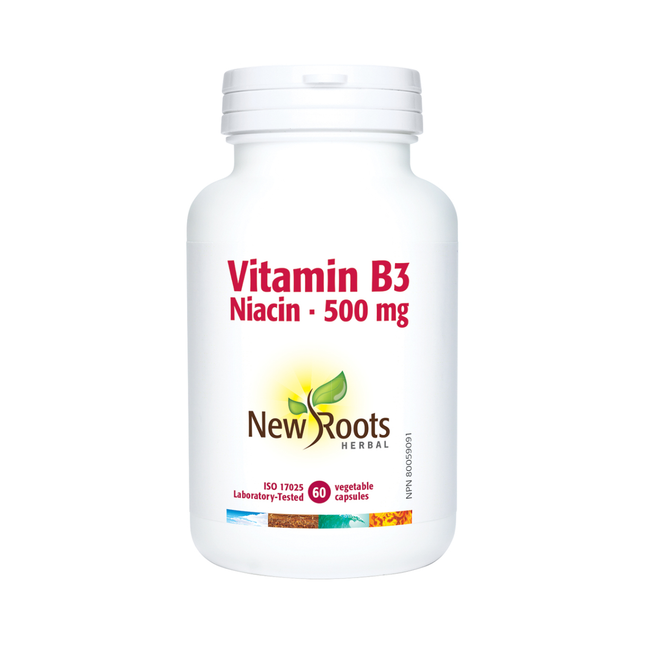 New Roots - Vitamine B3 Niacine 500 mg | 60 gélules