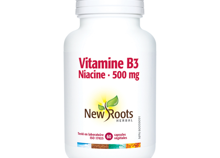 New Roots - Vitamine B3 Niacine 500 mg | 60 gélules