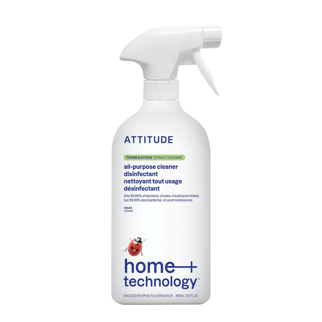 Attitude - All-Purpose Cleaner Disinfectant 99.9%  - Thyme & Citrus | 800 mL