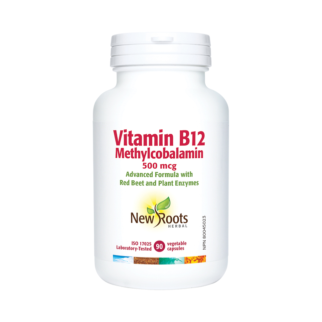 New Roots - Vitamine B12 Méthylcobalamine 500 mcg | 90 gélules
