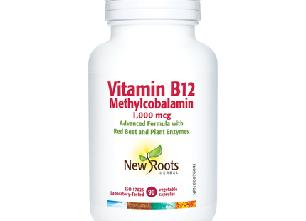 New Roots - Vitamine B12 Méthylcobalamine 1 000 mcg | 90 gélules