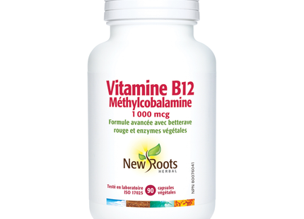New Roots - Vitamine B12 Méthylcobalamine 1 000 mcg | 90 gélules