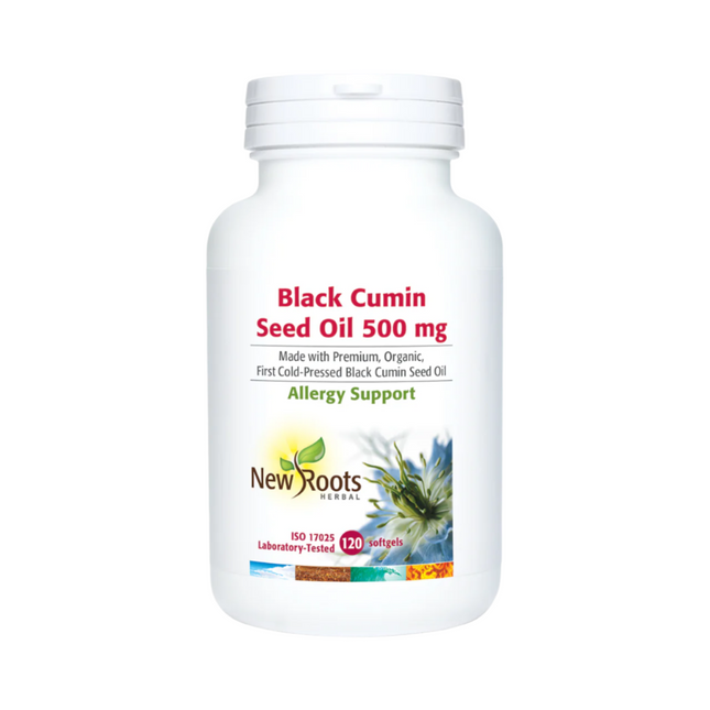 New Roots Black Cumin Seed Oil 500 mg | 120 Softgels