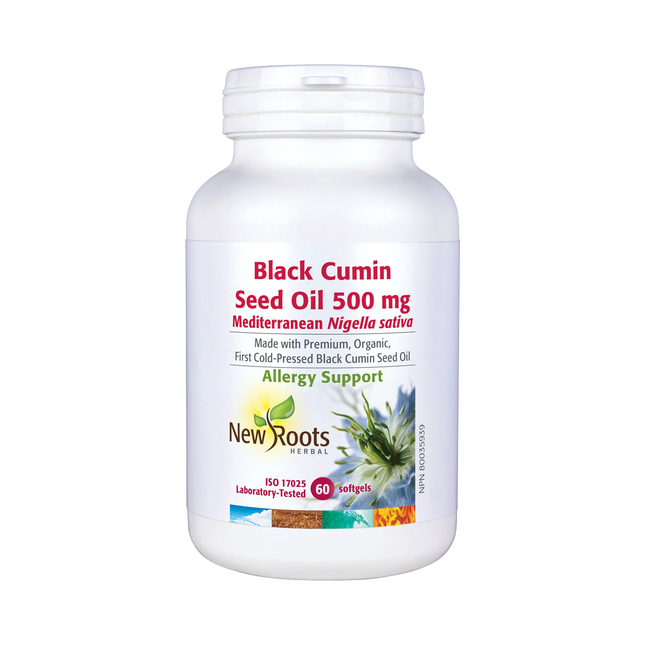 New Roots - Huile de graines de cumin noir 500 mg | 120 gélules