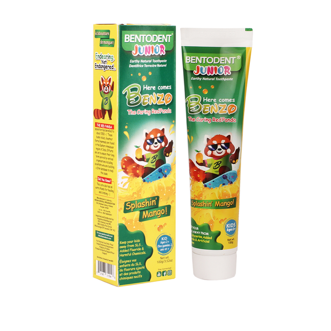 Bentodent - Dentifrice naturel terreux, Splashin Mango | 100 g