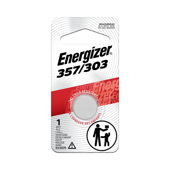 Pile Energizer pour montre 357/303 | 1 pile