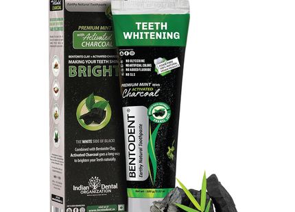 Bentodent - Brosse à dents combinée au charbon actif et à la menthe | 100 g