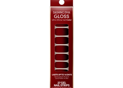 Dashing Diva - Gloss Ultra Shine Gel Color, Blood Lust GSC38 | 27 Gel Nail Strips