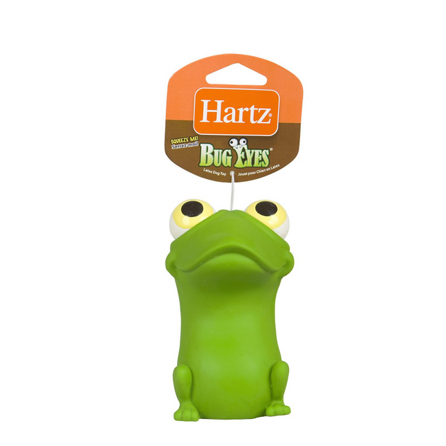 Hartz - Jouet pour chien en latex « Squeeze Me ! », yeux d'insecte, personnages assortis | Lot de 1