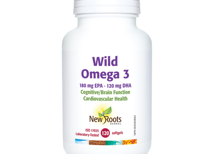 New Roots - Wild Omega 3 EPA 180 mg DHA 120 mg | 120 Softgels