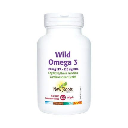 New Roots - Wild Omega 3 EPA 180 mg DHA 120 mg | 120 Softgels