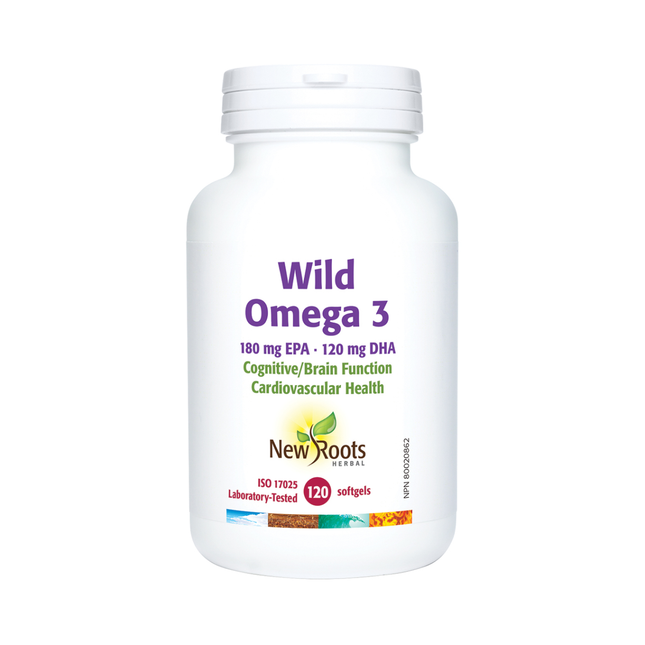 New Roots - Wild Omega 3 180 mg EPA 120 mg DHA | 120 gélules