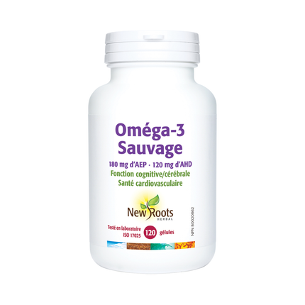 New Roots - Wild Omega 3 EPA 180 mg DHA 120 mg | 120 Softgels