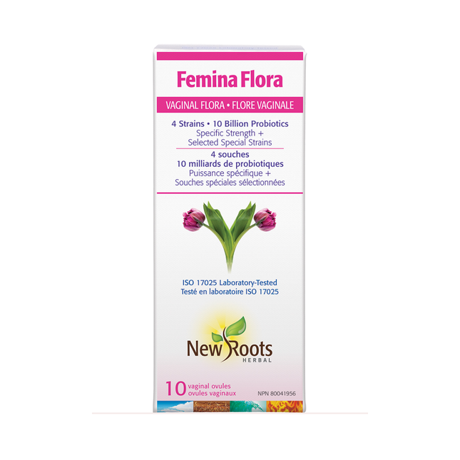 New Roots - Femina Flora Vaginal Flora | 10 vaginal ovules