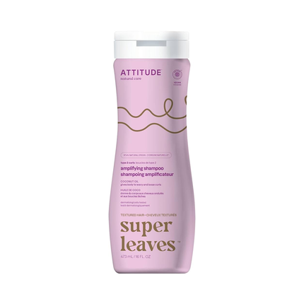 Attitude - Shampoing extra doux pour boucles de type 2, huile de coco | 473 ml
