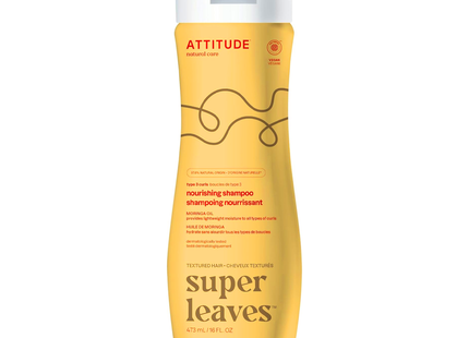 Attitude - Nourishing Shampoo For Type 3 Curls, Moringa Oil | 473 mL