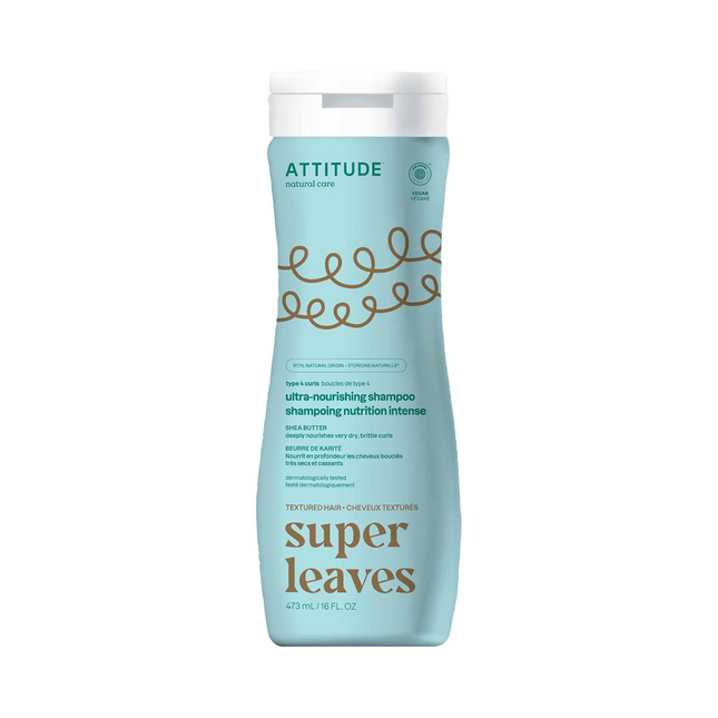 Attitude - Shampoing extra doux pour boucles de type 4, beurre de karité | 473 ml
