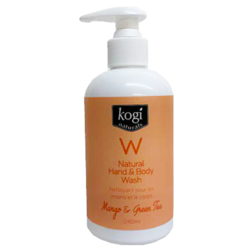 Kogi Naturals - Natural Hand & Body Wash - Mango & Green Tea Scent | 240 ml