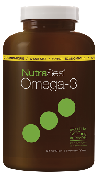 NutraSea Omega-3 Softgels | 240 Soft Gels