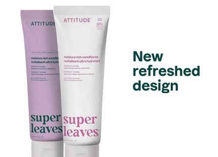 Attitude - Après-shampoing hydratant Super Leaves, quinoa et jojoba | 240 ml