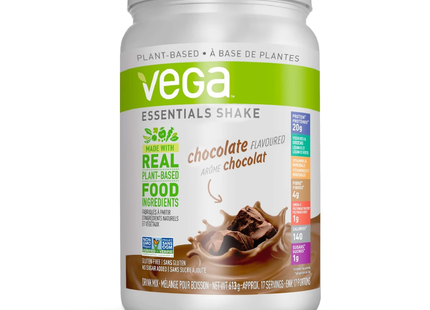 Vega - Essentials Shake - Plant Based Drink Mix - Chocolate Flavour | 613 g