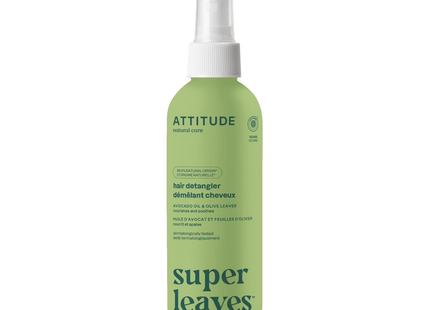 Attitude - Démêlant capillaire, huile d'avocat et feuilles d'olivier | 240 ml