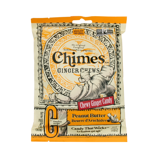 Chimes Gingembre à mâcher – Beurre de cacahuète | 141,8 g