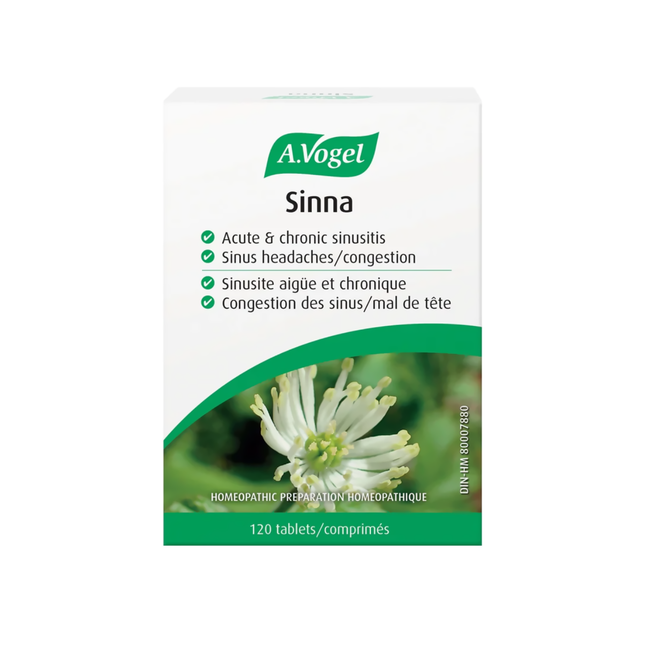 A.Vogel - Traitement homéopathique de la congestion des sinus Sinna | 120 comprimés