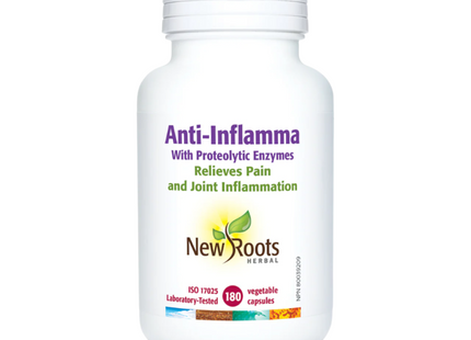 New Roots - Anti-Inflamma With Proteolytic Enzymes | 180 capsules