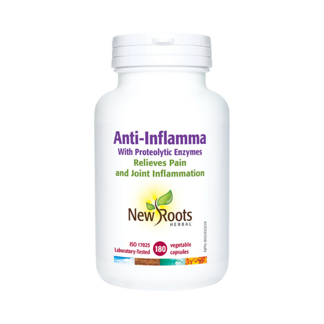 New Roots - Anti-Inflamma With Proteolytic Enzymes | 180 capsules