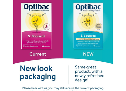 Optibac - S.Boulardii Supplément Probiotique | 40 Gélules