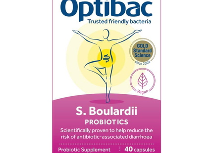 Optibac - S.Boulardii Probiotics, Probiotic Supplement | 40 Capsules