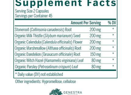 Genestra - Collinsonia Formula | 90 Capsules 