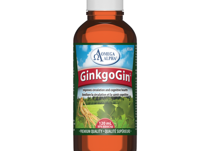 Omega Alpha -  GinkgoGin Natural Flavor | 120 mL