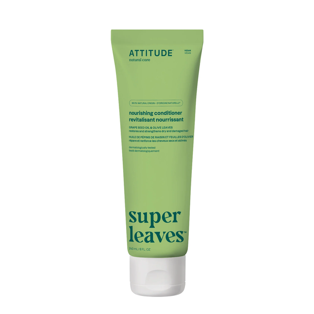 Attitude - Après-shampoing nourrissant, huile de pépins de raisin et feuilles d'olivier | 240 ml