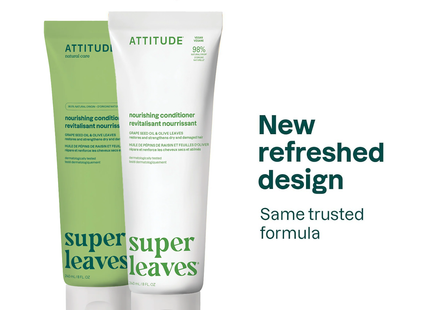 Attitude - Nourishing Conditioner, Grape Seed Oil & Olive Leaves | 240 mL