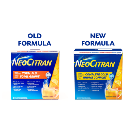 NeoCitran - Rhume complet ultra-puissant Jour - Citron | 10 sachets