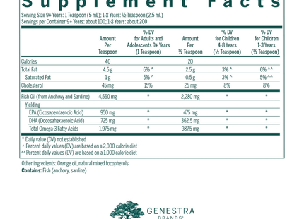 Genestra - Super EFA Liquid | 500 mL 