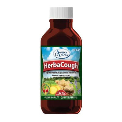 Omega Alpha - HerbaCough - Expectorant & Cough Suppressant Formula | 120 ml*