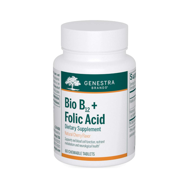Genestra - Bio B12 + Folic Acid | 60 Tablets 