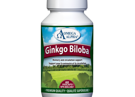 Omega Alpha -  Ginkgo Biloba Standardized Ext | 60 vcap