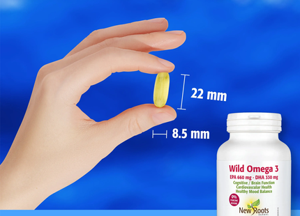 New Roots - Wild Omega 3, EPA 660 mg DHA 330 mg | 60 Softgels
