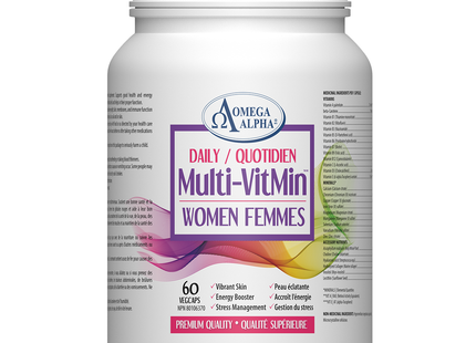 Omega Alpha - Daily Multi-VitMin - Women | 60 VEGCAPS