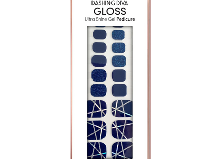 Dashing Diva - Gloss Ultra Shine GeL Pedicure - GSP19 Space Invaders | 22 Gel Nail Strips