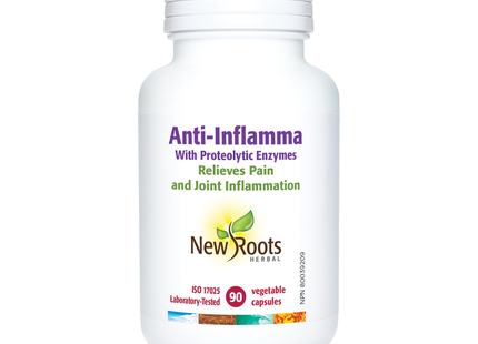 New Roots - Anti-Inflamma With Proteolytic Enzymes | 90 capsules