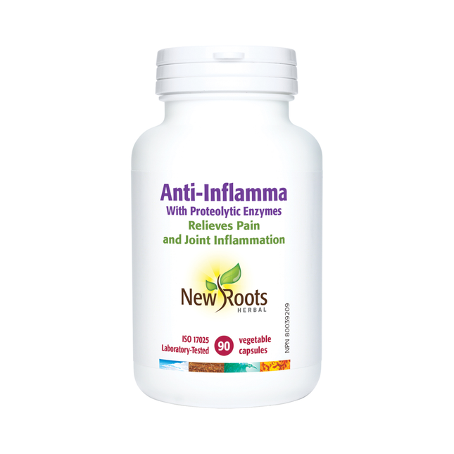 New Roots - Anti-Inflamma With Proteolytic Enzymes | 90 capsules