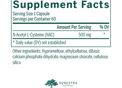 Genestra - Amino NAC | 60 Capsules 