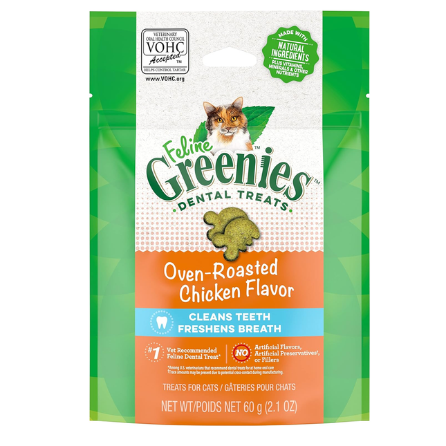 Feline Greenies - Oven Roasted Chicken Flavour