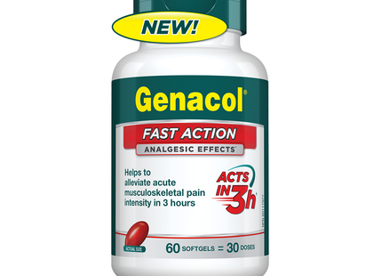 Genacol - Fast Action Analgesic 3 HRS | 60 Softgels