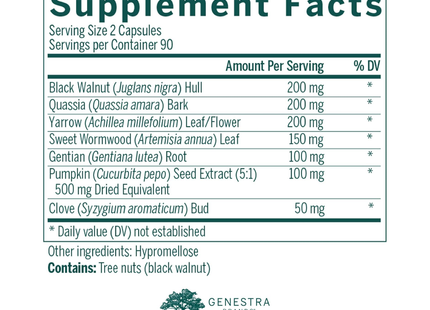 Genestra - Black Walnut Capsules | 90 Capsules 